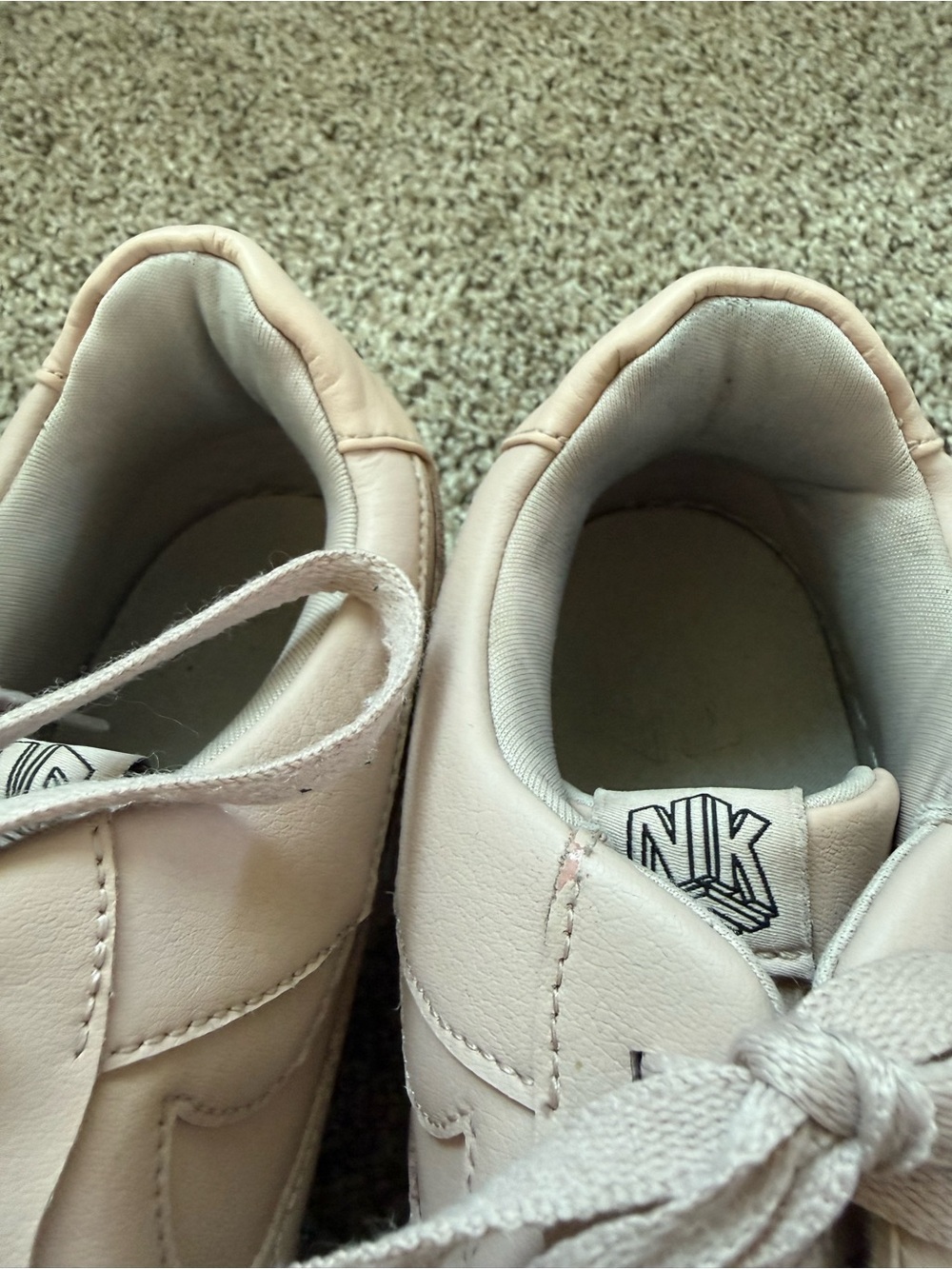 Nike Platform Air Force ones women’s limited edition light Pink - Picture 4 of 7